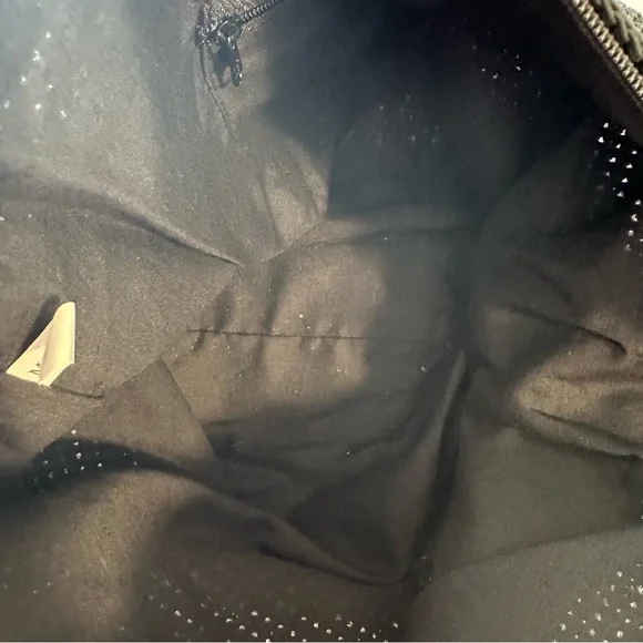 Vintage Crochet Woven Hobo Hippie Festival Stripe Black Shoulder Bag Purse - Picture 4 of 6